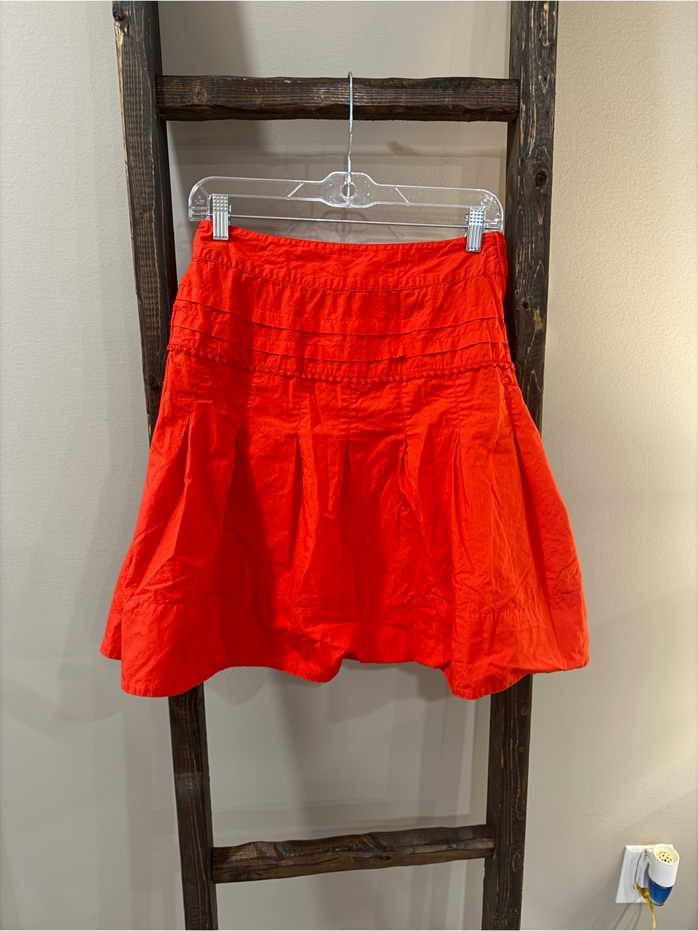 H&M Red Ruffle Skirt